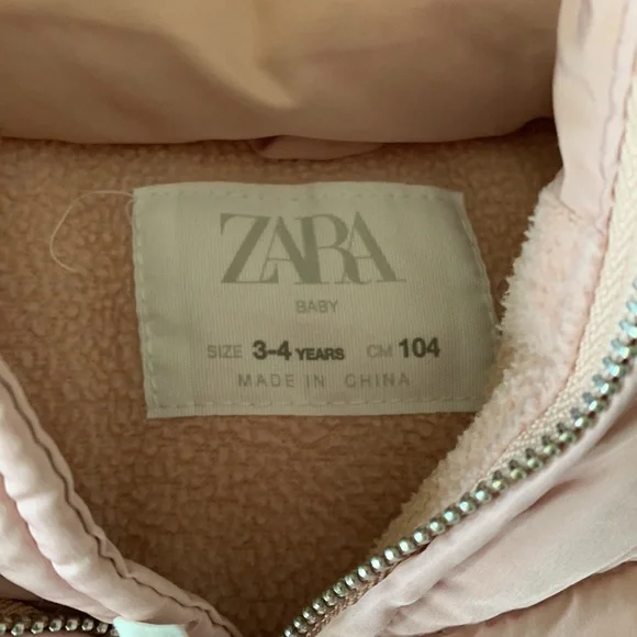 Zara Toddler Girls Puffer Coat - Picture 4 of 9